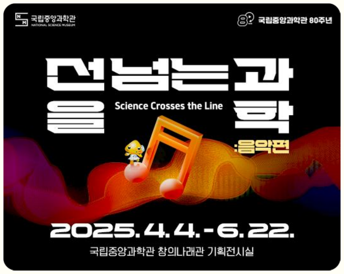 선을 넘는 과학:음악편 키비주얼 포스터